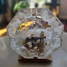 Load image into Gallery viewer, Natural Crystal Infused Ashtray - Octagon
