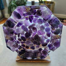 Load image into Gallery viewer, Natural Crystal Infused Ashtray - Octagon
